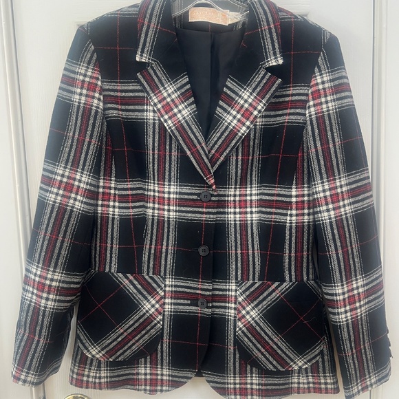 Vintage Pendleton set wool plaid small 26 tartan plaid - Picture 2 of 7